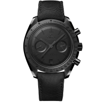 44.25 mm, black ceramic on coated nylon fabric strap