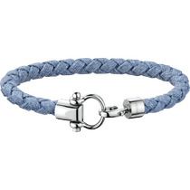 欧米茄Aqua系列 Saili<span class="nowrap">ng</span> 手链, 牛仔布, 精钢 - BA05CW00007RX