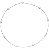 星座<span class="nowrap">系列</span> 项链, 白色18k金, 钻石 - NA01BC0100105