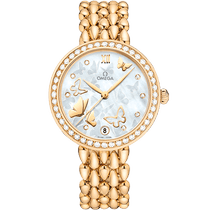 碟飞<span class="nowrap">系列</span> 32.7毫米, 黄色18 k金表壳 搭配 黄色18 k金表链 - 42455332055008