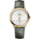 碟飞<span class="nowrap">系列</span> 39.5毫米, 精钢-黄色18 k金表壳 搭配 皮表带 - 42423402002004