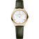 碟飞<span class="nowrap">系列</span> 27.5毫米, 精钢-黄色18 k金表壳 搭配 皮表带 - 43423286055001
