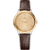 碟飞<span class="nowrap">系列</span> 30毫米, 精钢-黄色18 k金表壳 搭配 皮表带 - 43423306058001
