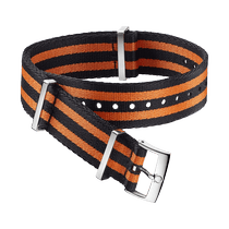 NATO<span class="nowrap">表带</span> - 黑橙相间条纹尼龙表带 - 031ZSZ002047w