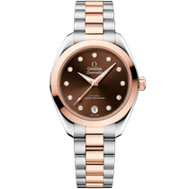 海马系列 AQUA TERRA 150米<span class="nowrap">腕表</span> 30毫米, 精钢-Sedna™ 18k金表壳 搭配 精钢-Sedna™ 18k金表链 - 22020302063001