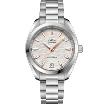 海马系列 AQUA TERRA 150米<span class="nowrap">腕表</span> 34毫米, 精钢表壳 搭配 精钢表链 - 22010342002001