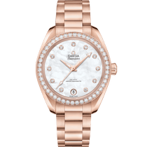 海马系列 AQUA TERRA 150米<span class="nowrap">腕表</span> 34毫米, Sedna™ 18k金表壳 搭配 Sedna™ 18k金表链 - 22055342055001