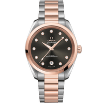 海马系列 AQUA TERRA 150米<span class="nowrap">腕表</span> 38毫米, 精钢-Sedna™ 18k金表壳 搭配 精钢-Sedna™ 18k金表链 - 22020382056001
