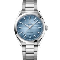 海马系列 AQUA TERRA 150米<span class="nowrap">腕表</span> 41毫米, 精钢表壳 搭配 精钢表链 - 22010412103005