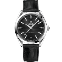 海马系列 AQUA TERRA 150米<span class="nowrap">腕表</span> 41毫米, 精钢表壳 搭配 皮表带 - 22013412101001