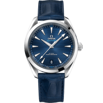 海马系列 AQUA TERRA 150米<span class="nowrap">腕表</span> 41毫米, 精钢表壳 搭配 皮表带 - 22013412103001