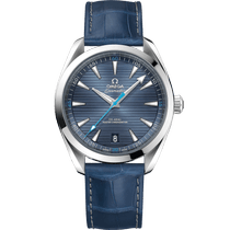 海马系列 AQUA TERRA 150米<span class="nowrap">腕表</span> 41毫米, 精钢表壳 搭配 皮表带 - 22013412103002