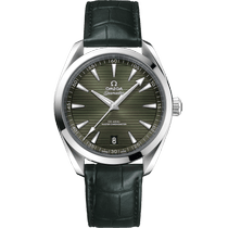 海马系列 AQUA TERRA 150米<span class="nowrap">腕表</span> 41毫米, 精钢表壳 搭配 皮表带 - 22013412110001