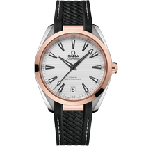 海马系列 AQUA TERRA 150米<span class="nowrap">腕表</span> 41毫米, 精钢-Sedna™ 18k金表壳 搭配 橡胶表带 - 22022412102001