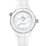 海马<span class="nowrap">系列</span> 43.5毫米, 白色陶瓷-钛金属表壳 搭配 橡胶表带 - 52292442004001