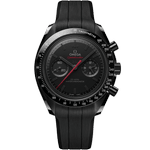 超霸<span class="nowrap">系列</span> 44.25 mm, black ceramic on rubber strap - 31092445101001