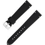 两件式<span class="nowrap">表带</span> - 黑色皮表带，搭配针扣 - 032CUZ006675W