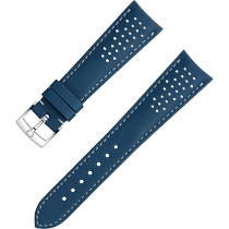 两件式<span class="nowrap">表带</span> - 蓝色皮表带，搭配针扣 - 032CUZ010011W