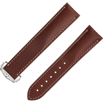 两件式<span class="nowrap">表带</span> - 棕色皮表带，搭配折叠表扣 - 032CUZ006728W