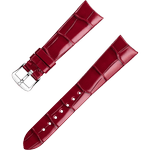 两件式<span class="nowrap">表带</span> - 红色鳄鱼皮表带，搭配针扣 - 032CUZ012325W