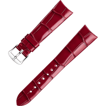 两件式<span class="nowrap">表带</span> - 红色鳄鱼皮表带，搭配针扣 - 032CUZ012325W