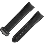 两件式<span class="nowrap">表带</span> - 黑色橡胶表带，搭配折叠表扣，适用于海马系列海洋宇宙600米腕表 - 032CVZ005517W