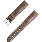 两件式<span class="nowrap">表带</span> - 灰棕色鳄鱼皮表带，搭配针扣 - 032CUZ004834W