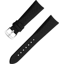 两件式<span class="nowrap">表带</span> - 科技缎面黑色表带，搭配针扣 - 032CWZ010000W