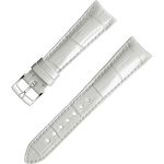 两件式<span class="nowrap">表带</span> - 白色鳄鱼皮表带，搭配针扣 - 032CUZ003887W