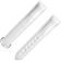 两件式<span class="nowrap">表带</span> - 白色鳄鱼皮表带，搭配折叠表扣 - 98000346W